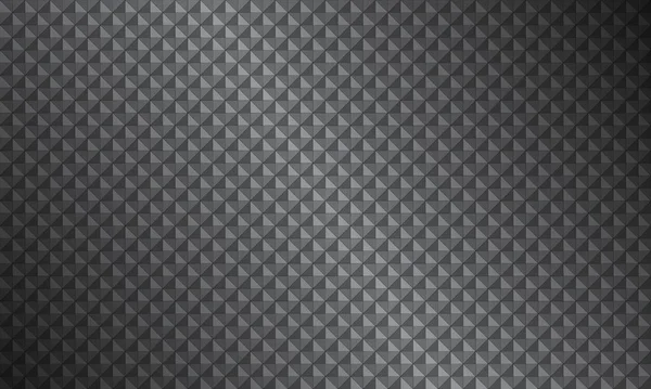 Fond abstrait noir et gris composé de triangles avec une transparence différente, motif vectoriel moderne sans couture, aspect métallique — Image vectorielle