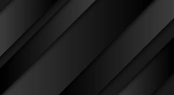 Αφηρημένο μαύρο φόντο, διαγώνιες γραμμές και λωρίδες, απεικόνιση διάνυσμα — Διανυσματικό Αρχείο