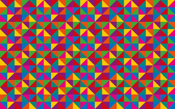 Segitiga vektor abstrak, latar belakang segitiga geometris berwarna-warni, pola tak berjahit dari bentuk geometris, mosaik berwarna-warni - Stok Vektor