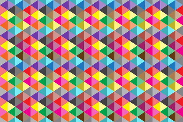 Цветной треугольный абстрактный фон, цветные треугольники, пиксельная мозаика, векторная иллюстрация — стоковый вектор
