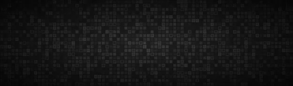 Черный Абстрактный Заголовок Прозрачными Квадратами Мозаичный Вид Баннера Современная Векторная — стоковый вектор