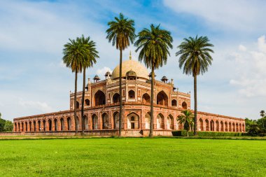 Güzel bir manzara Humayuns mezar, Delhi, Unesco mirası