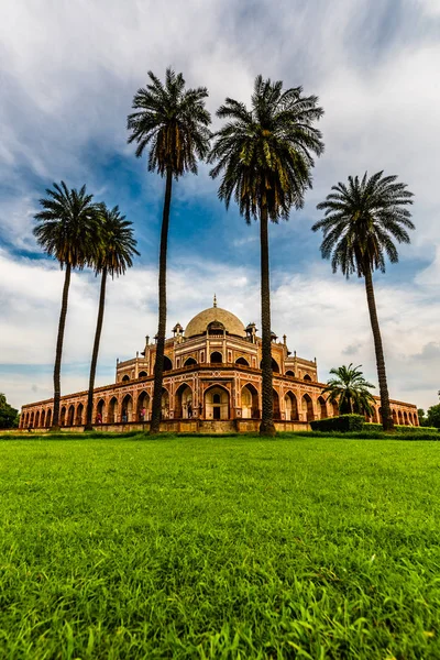 Tumba Humayun Momentos Históricos Del Imperio Mughal También Del Sitio — Foto de Stock