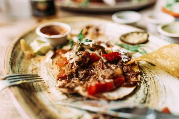 Primer Plano Asiático Deliciosa Comida — Foto de Stock