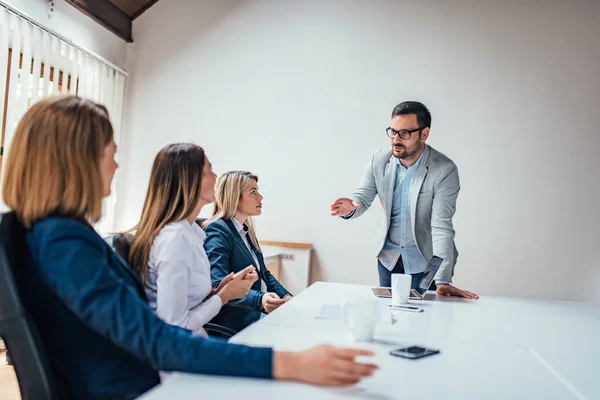 Reunião Gestão Sala Reuniões — Fotografia de Stock