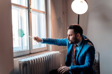 Bir sinek veya bir hata sineklik ile isabet.