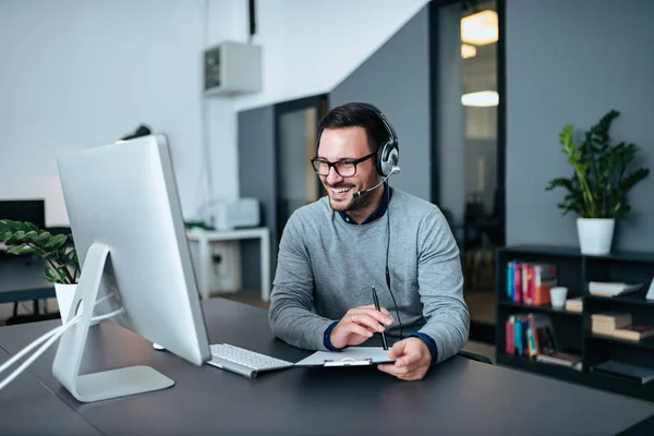Portrait Tech Support Manager Work — Stock Photo, Image