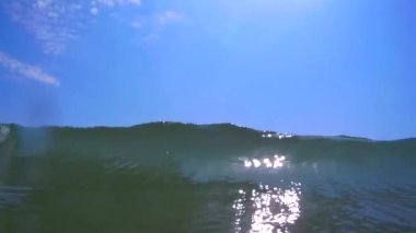 Mavi denizde güzel dalgalar 