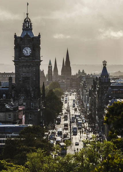 Princes Street Balmoral Edinburgh Escócia — Fotografia de Stock