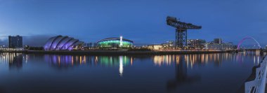 River Clyde Güney Hydro, sn Armadillo, sn merkezi ve ark Glasgow İskoçya'da dahil olmak üzere Panoraması