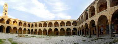 Panoramik antik Han (Acco, İsrail)