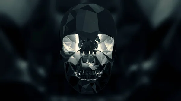 Halloween Crystal Skull Afbeelding — Stockfoto