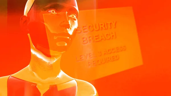 Artificial Intelligence AI High Security Breach Error Display