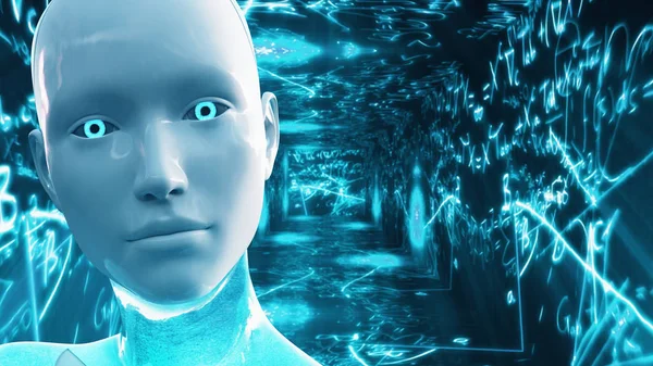 Artificiell Intelligens Vetenskapliga Begrepp — Stockfoto