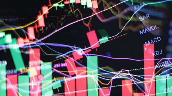 Концепція Технічного Аналізу Deep Stock Charts — стокове фото