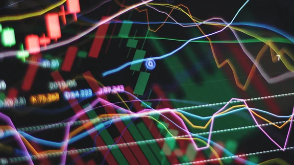 Концепція Технічного Аналізу Deep Stock Charts — стокове фото