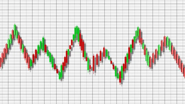 Oldalra Konszolidáció Stock Chart Illusztráció — Stock Fotó
