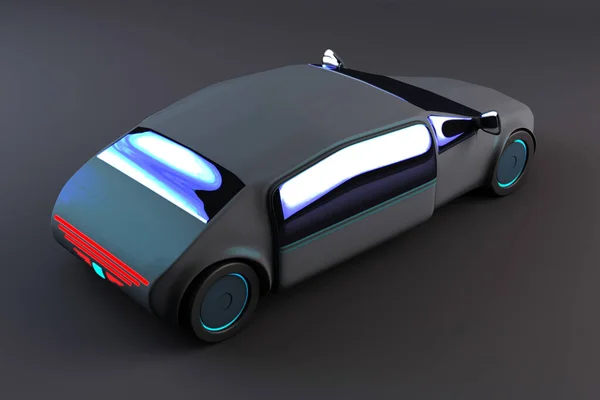 Autonomus Electric Vehicle Concept Design Illustration — Stock Photo, Image