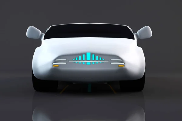 Autonomus Elektrisk Fordonskoncept Design Illustration — Stockfoto