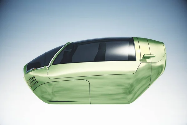 Futurisztikus Autonóm Elektromos Jármű Illusztráció Stock Kép