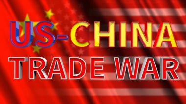 Biz Çin Ticaret Savaşı 3d İllüstrasyon