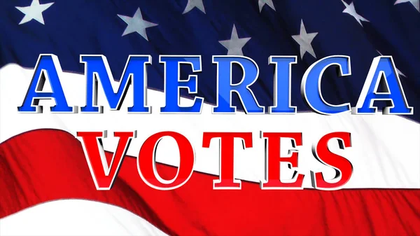 América Vota Eua Ilustração — Fotografia de Stock