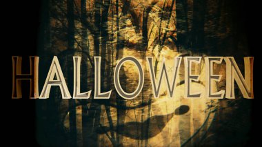 Cadılar Bayramı Ürkütücü 3d Metinli Görüntü