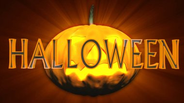 Cadılar Bayramı Ürkütücü 3d Metinli Görüntü