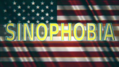 Sinofobi Biz Çin Konsepti 3D İllüstrasyon