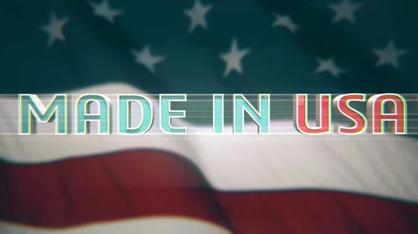 Made Usa Conceito Economia Ilustração — Fotografia de Stock