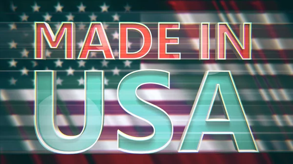 Made Usa Economy Concept Illustration — Stock fotografie
