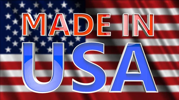 Made Usa Conceito Economia Ilustração — Fotografia de Stock