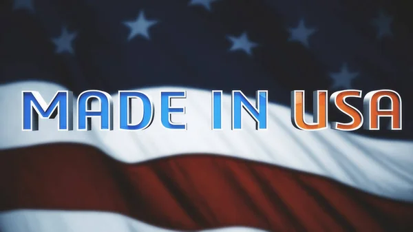 Made Usa Conceito Economia Ilustração — Fotografia de Stock