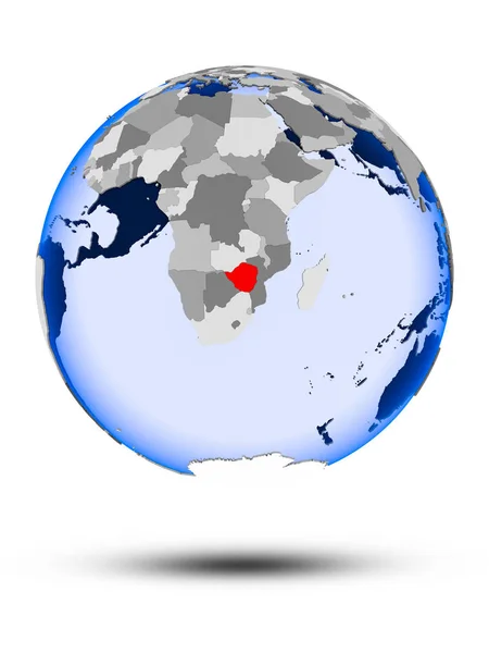 影と白い背景に分離された半透明の海洋の政治世界のジンバブエ イラストレーション — ストック写真