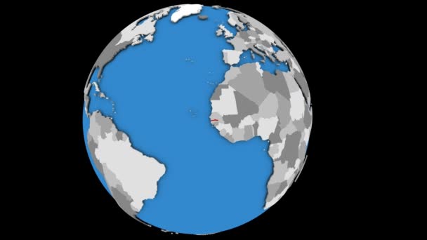 Gâmbia no mundo político — Vídeo de Stock