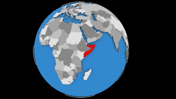政治の世界にソマリア — ストック動画
