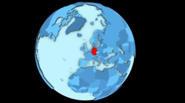 Almanya mavi gezegen üzerinde