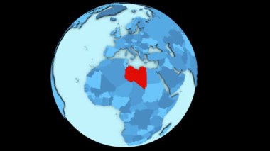 Libya mavi gezegen üzerinde