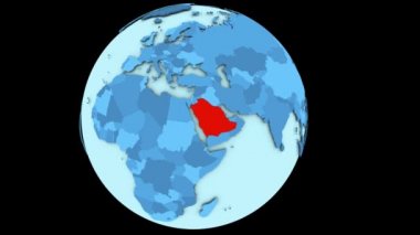 Suudi Arabistan mavi gezegen üzerinde