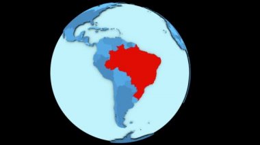 Üstünde mavi seyyare Brezilya