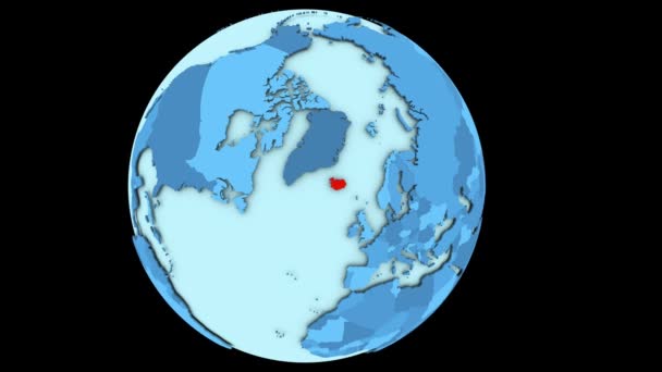 Islandia na niebieskiej planety — Wideo stockowe