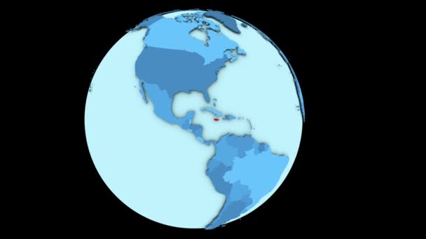 Ямайка на голубой планете — стоковое видео