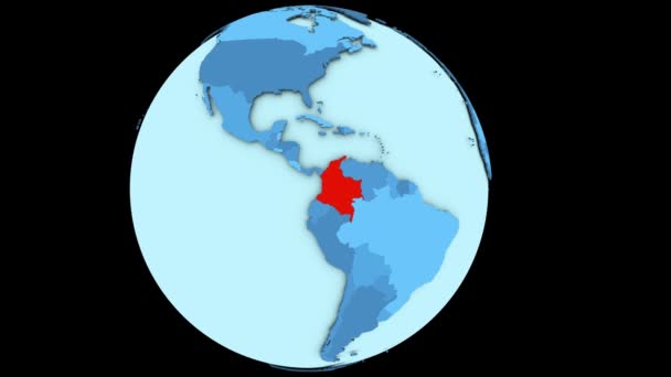 Kolumbie na modré planetě — Stock video