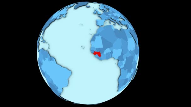 Guiné no planeta azul — Vídeo de Stock