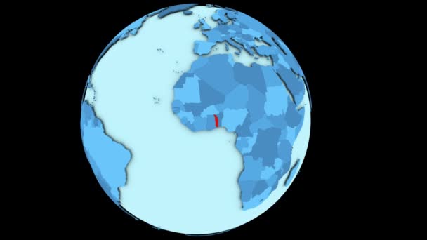 Togo no planeta azul — Vídeo de Stock