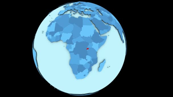 Ruanda en el planeta azul — Vídeos de Stock