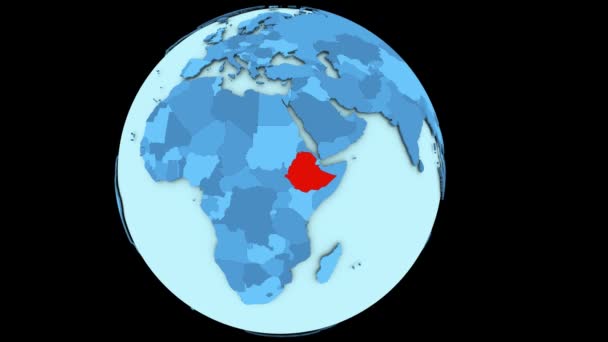 Etiópia no planeta azul — Vídeo de Stock