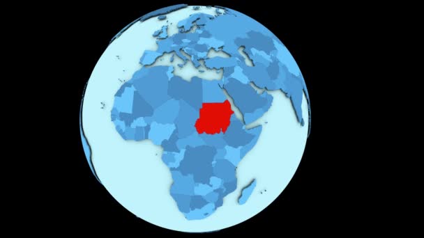 Судан на блакитної планети — стокове відео