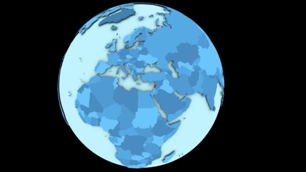 Líbano no planeta azul — Vídeo de Stock