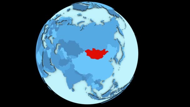 Mongólia no planeta azul — Vídeo de Stock